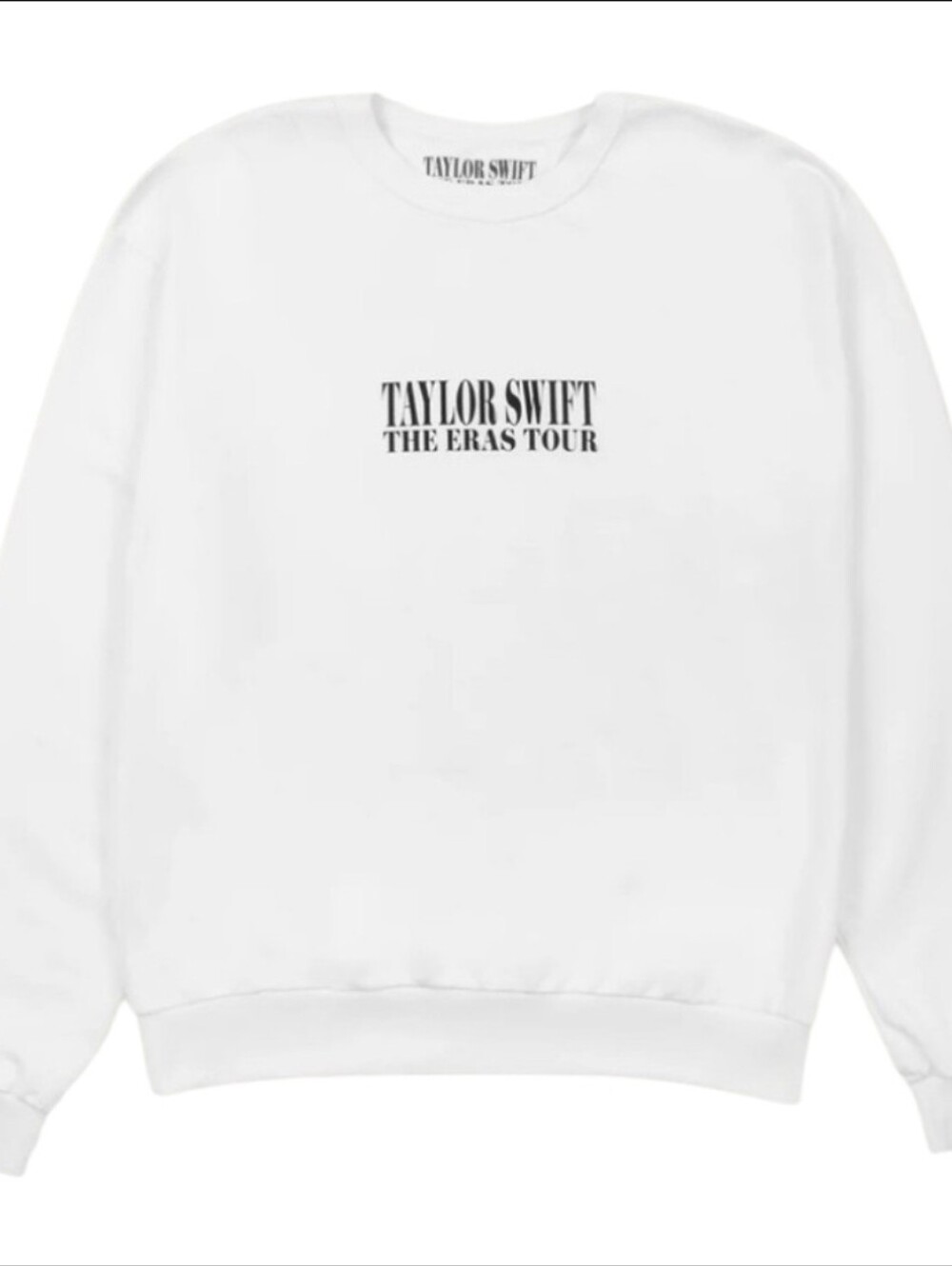 Taylor Swift The Eras Tour White Crewneck